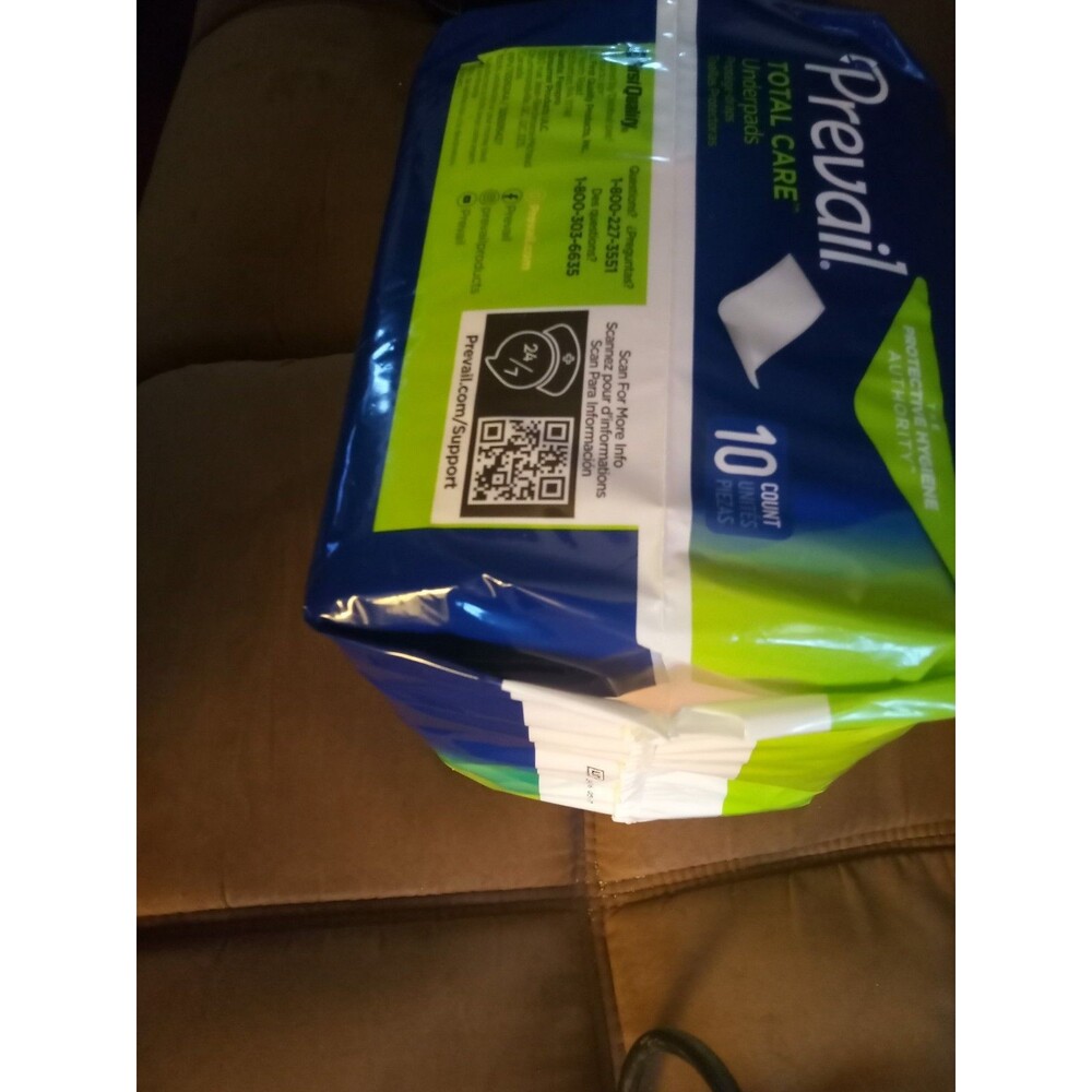 Prevail Total Care Underpads Protection Diapers 10 Pack XL
